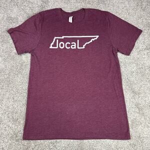 Tennessee Local T-shirt, maroon, size Medium unisex